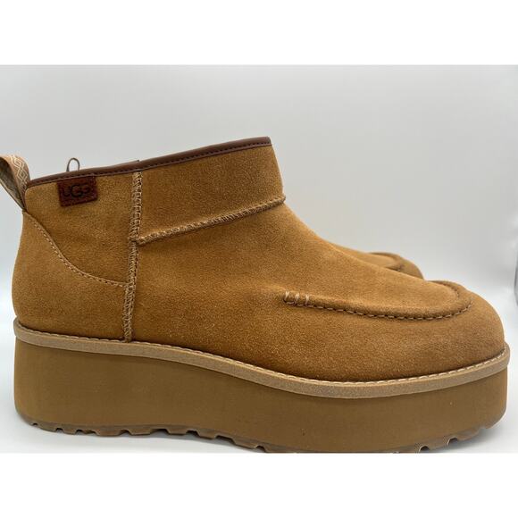 UGG Cityfunc Ultra Mini Boot Chestnut 1158193-CHE Women's Size 12 New - Picture 1 of 16